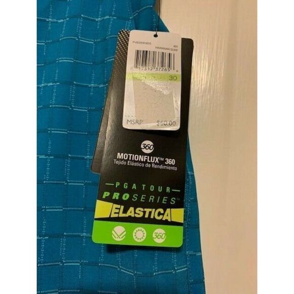 PGA TOUR PRO SERIES ELASTICA SIZE 30 GOLF SHORTS NWT - Picture 4 of 5